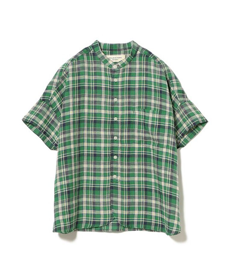 BEAMSBOY「リネン チェック ショートスリーブ シャツ」|シャツ・ブラウス|