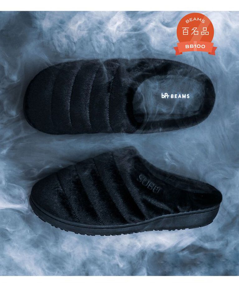 BEAMS「【別注】SUBU / フェイク ファー サンダル」|その他|BLACK