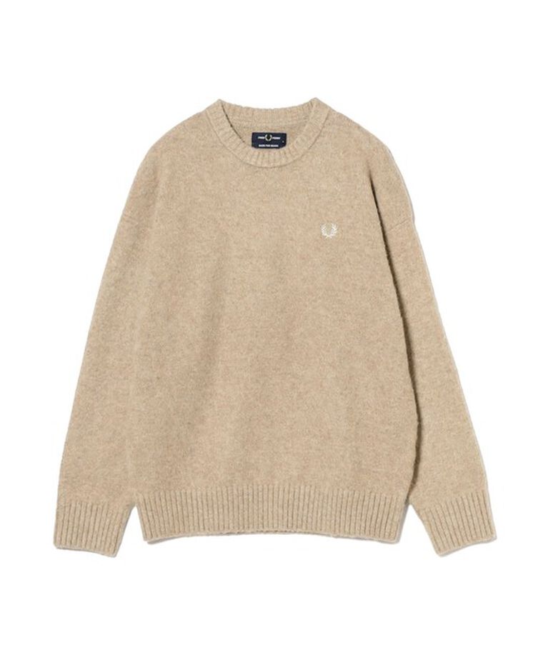 BEAMS「FRED PERRY / 別注 フラッフィ クルーネックニット」|ニット・セーター|