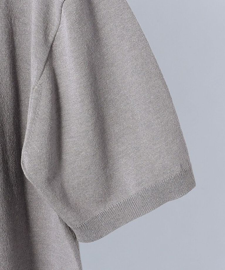 SHIPS any「SHIPS any:〈接触冷感〉ハイゲージ リネンミックス サマー ニット ポロシャツ 25SS◇」|ポロシャツ|
