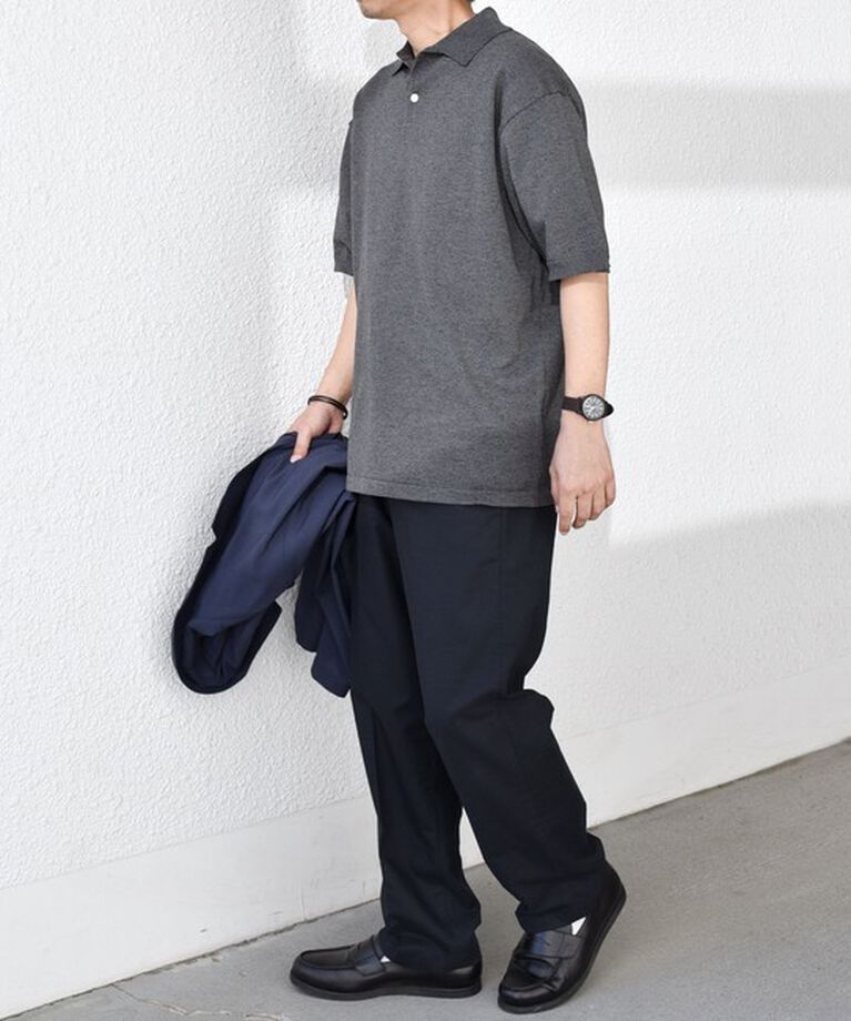 SHIPS any「SHIPS any:〈接触冷感〉ハイゲージ リネンミックス サマー ニット ポロシャツ 25SS◇」|ポロシャツ|