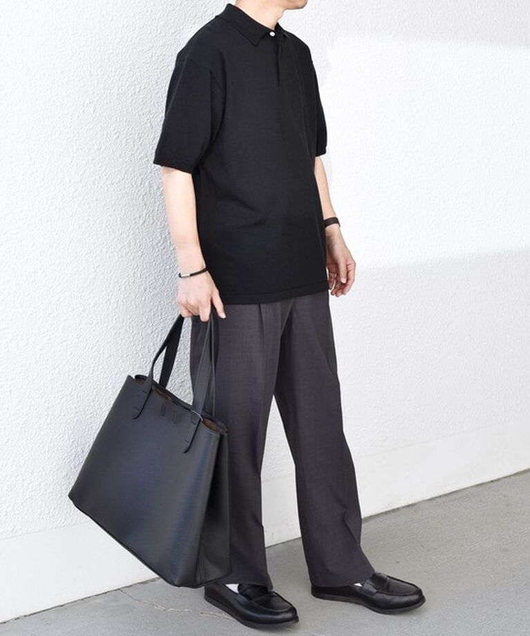 SHIPS any「SHIPS any:〈接触冷感〉ハイゲージ リネンミックス サマー ニット ポロシャツ 25SS◇」|ポロシャツ|
