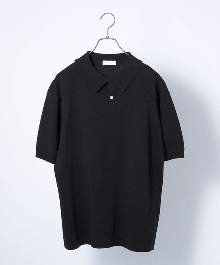 SHIPS any「SHIPS any:〈接触冷感〉ハイゲージ リネンミックス サマー ニット ポロシャツ 25SS◇」|ポロシャツ|