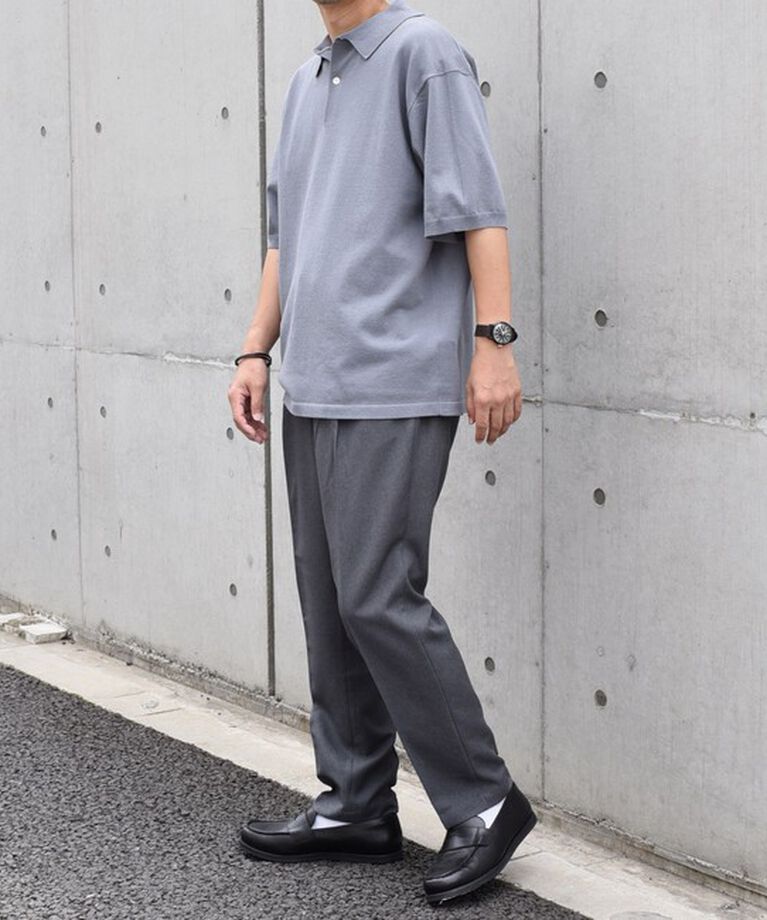 SHIPS any「SHIPS any:〈接触冷感〉ハイゲージ リネンミックス サマー ニット ポロシャツ 25SS◇」|ポロシャツ|