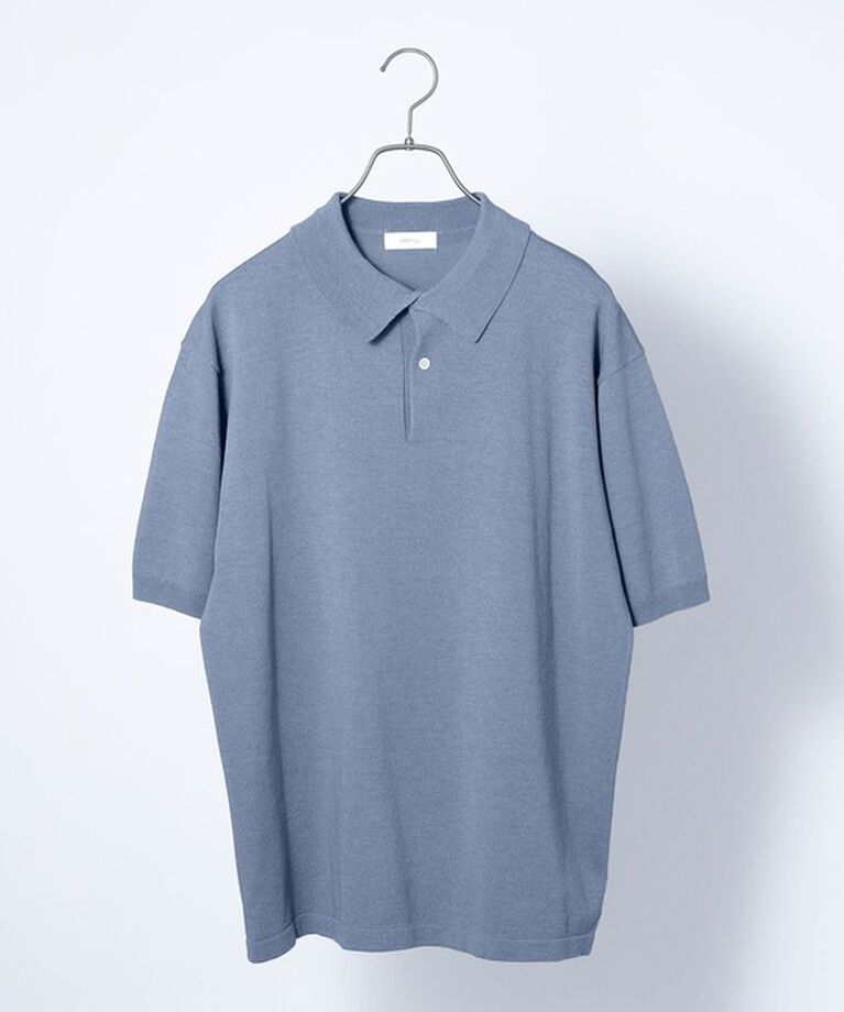 SHIPS any「SHIPS any:〈接触冷感〉ハイゲージ リネンミックス サマー ニット ポロシャツ 25SS◇」|ポロシャツ|