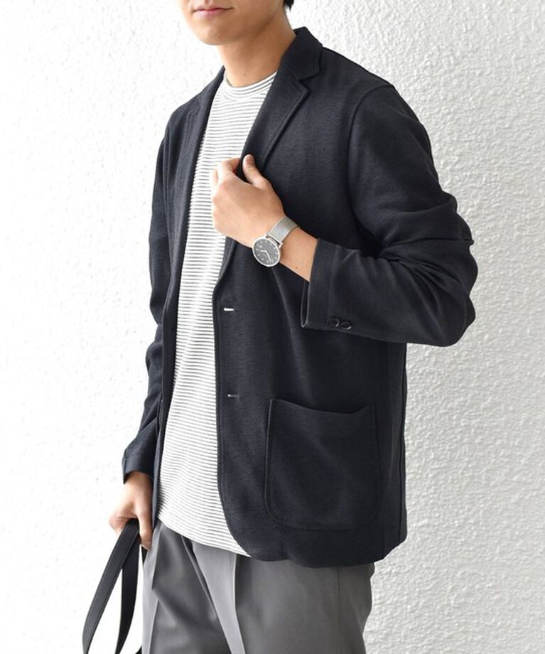 SHIPS any「SHIPS any: 〈洗濯機可能〉サマー ニット ジャケット 25SS◆」|テーラードジャケット|