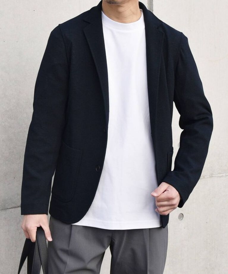 SHIPS any「SHIPS any: 〈洗濯機可能〉サマー ニット ジャケット 25SS◆」|テーラードジャケット|