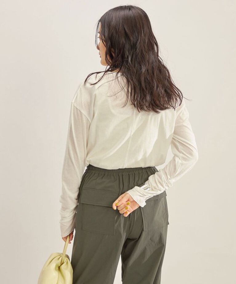 SHIPS for women「〈手洗い可能〉PLA ライト 天竺 ロングスリーブ TEE◇」|Tシャツ・カットソー|