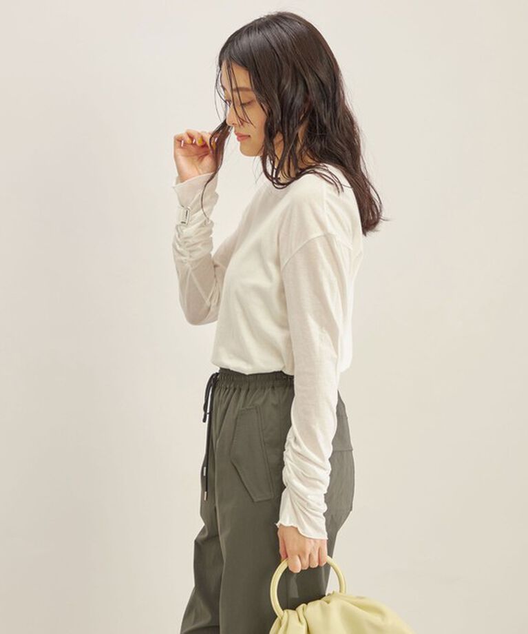 SHIPS for women「〈手洗い可能〉PLA ライト 天竺 ロングスリーブ TEE◇」|Tシャツ・カットソー|