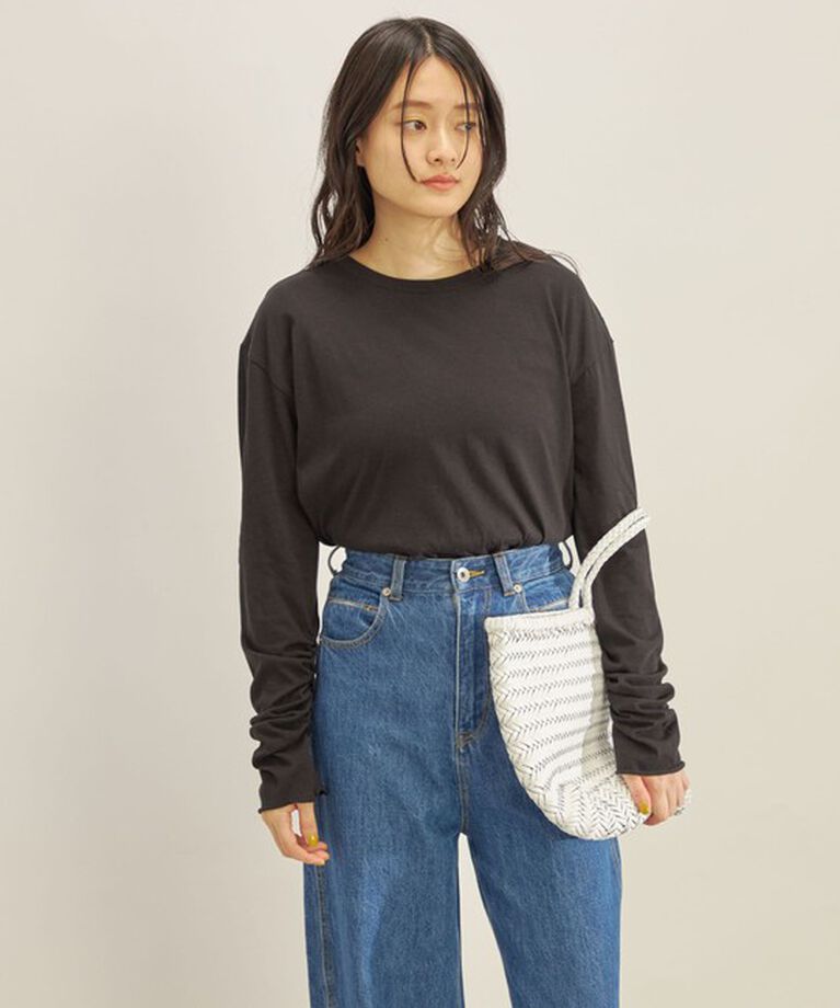 SHIPS for women「〈手洗い可能〉PLA ライト 天竺 ロングスリーブ TEE◇」|Tシャツ・カットソー|