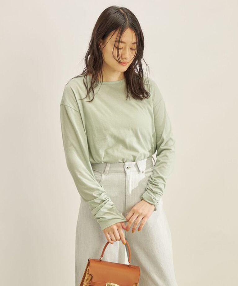 SHIPS for women「〈手洗い可能〉PLA ライト 天竺 ロングスリーブ TEE◇」|Tシャツ・カットソー|