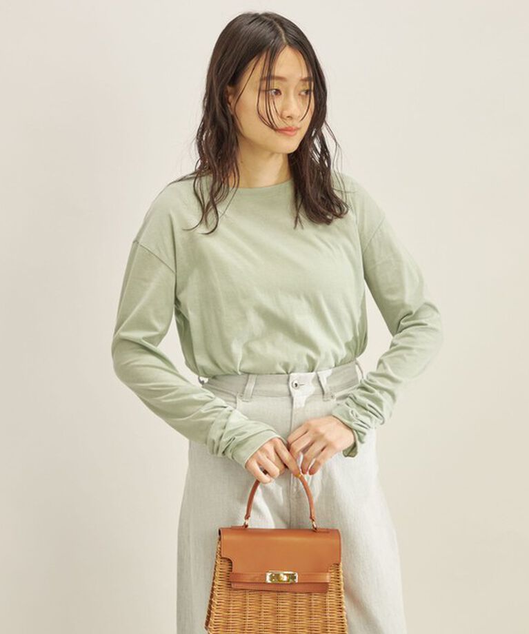 SHIPS for women「〈手洗い可能〉PLA ライト 天竺 ロングスリーブ TEE◇」|Tシャツ・カットソー|