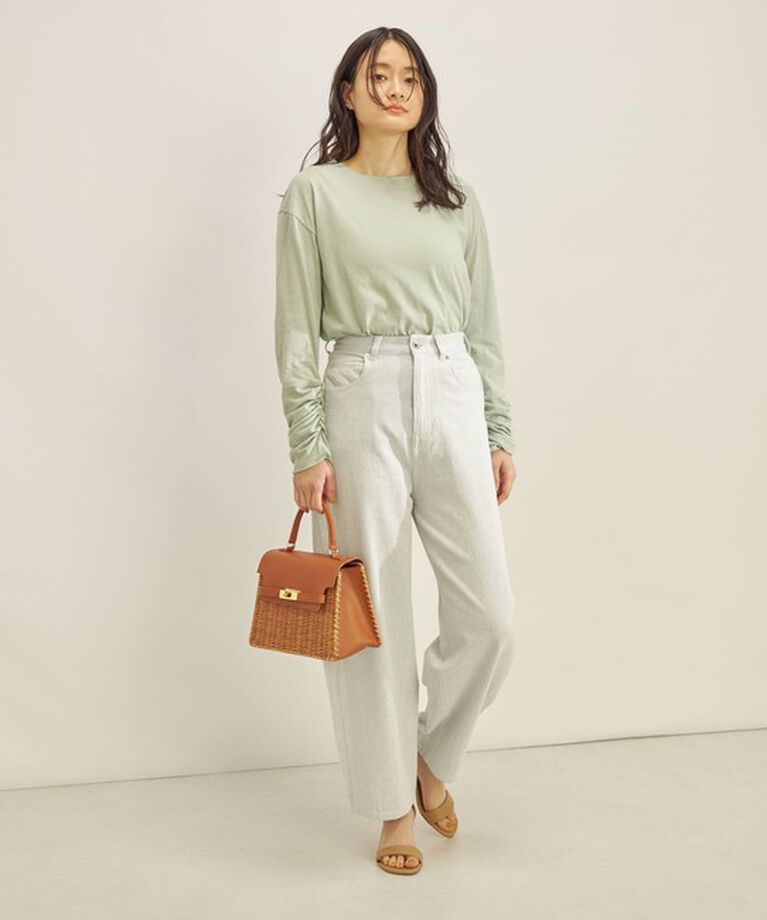 SHIPS for women「〈手洗い可能〉PLA ライト 天竺 ロングスリーブ TEE◇」|Tシャツ・カットソー|