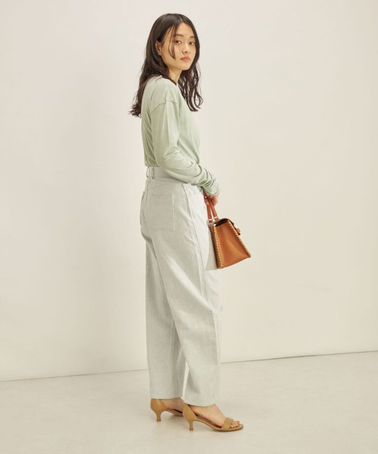 SHIPS for women「〈手洗い可能〉PLA ライト 天竺 ロングスリーブ TEE◇」|Tシャツ・カットソー|