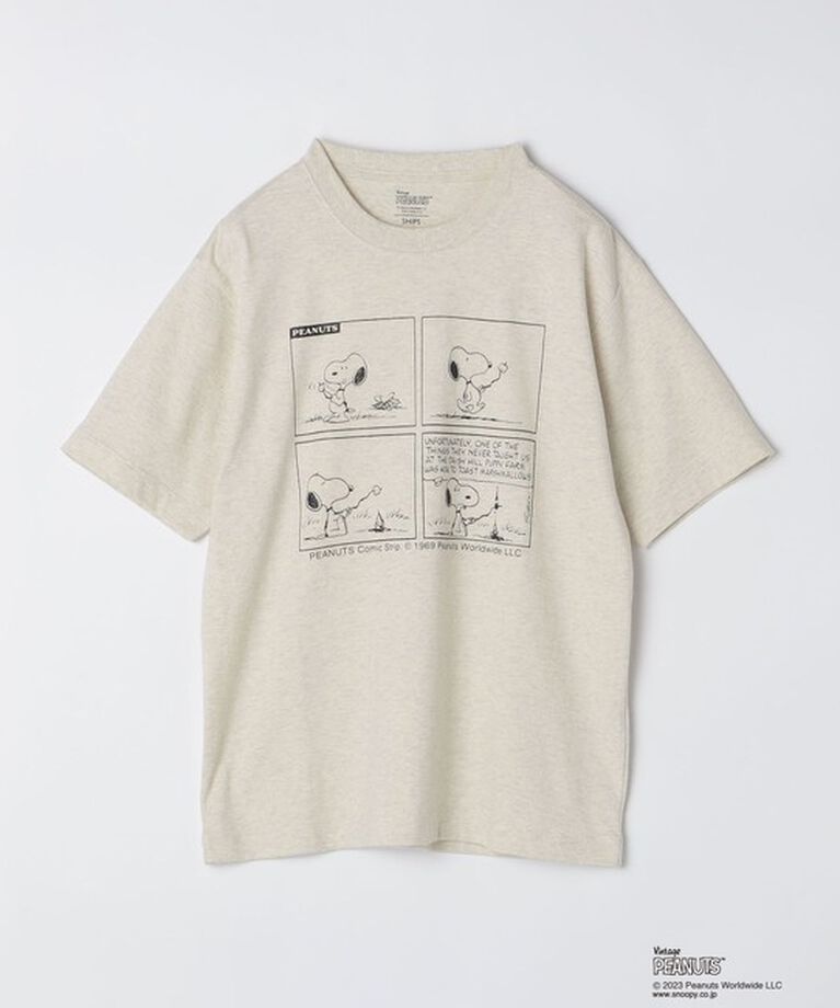 SHIPS「SHIPS: VINTAGE PEANUTS スヌーピー プリント Tシャツ」|Tシャツ・カットソー|