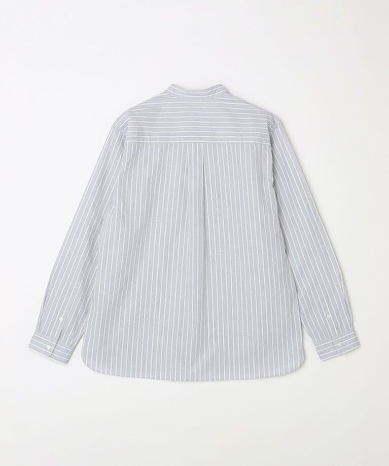 SHIPS any「SHIPS any: ストライプ / ソリッド リラックス バンドカラー シャツ 25SS◇」|シャツ・ブラウス|