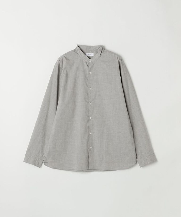 SHIPS any「SHIPS any: ストライプ / ソリッド リラックス バンドカラー シャツ 25SS◇」|シャツ・ブラウス|