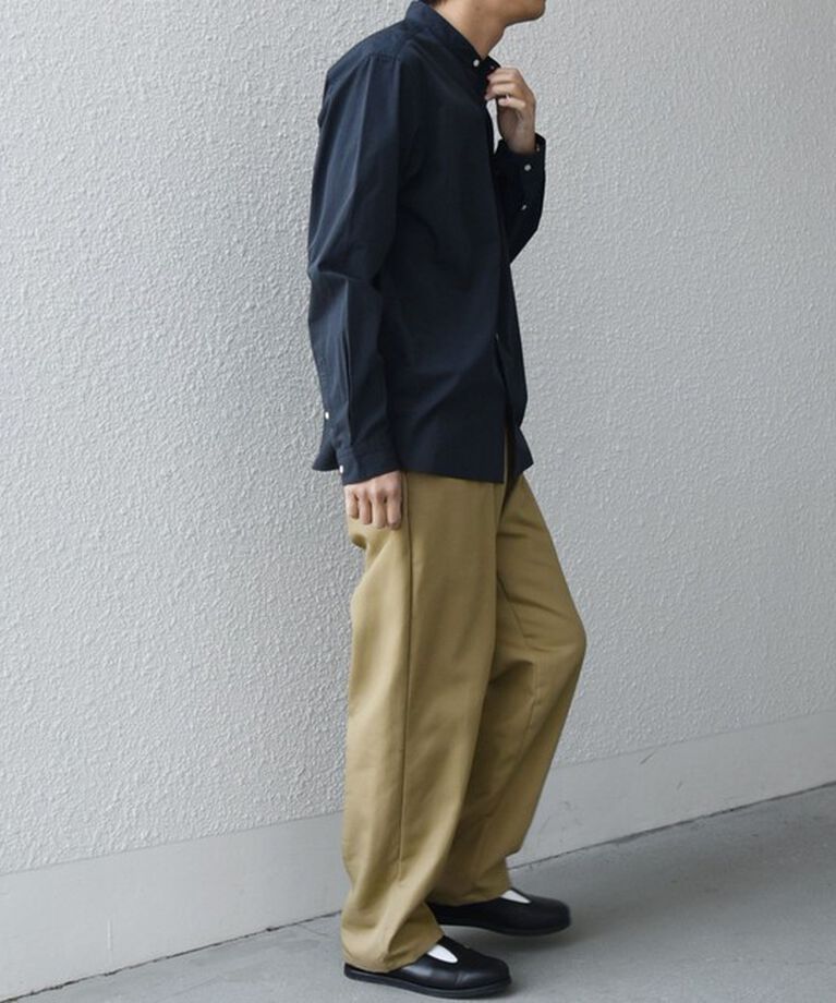 SHIPS any「SHIPS any: ストライプ / ソリッド リラックス バンドカラー シャツ 25SS◇」|シャツ・ブラウス|