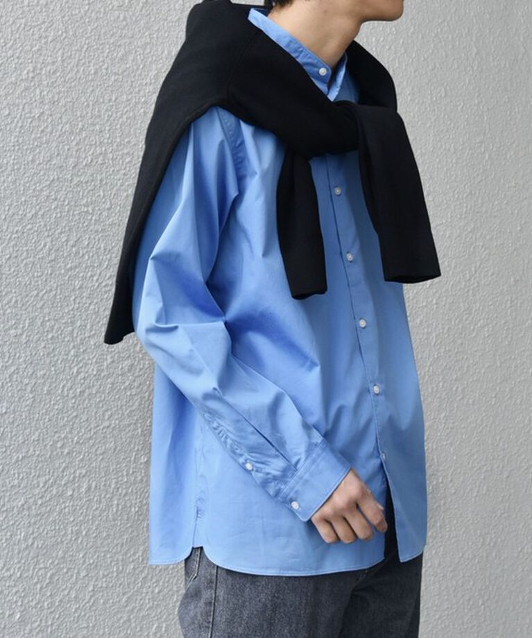 SHIPS any「SHIPS any: ストライプ / ソリッド リラックス バンドカラー シャツ 25SS◇」|シャツ・ブラウス|