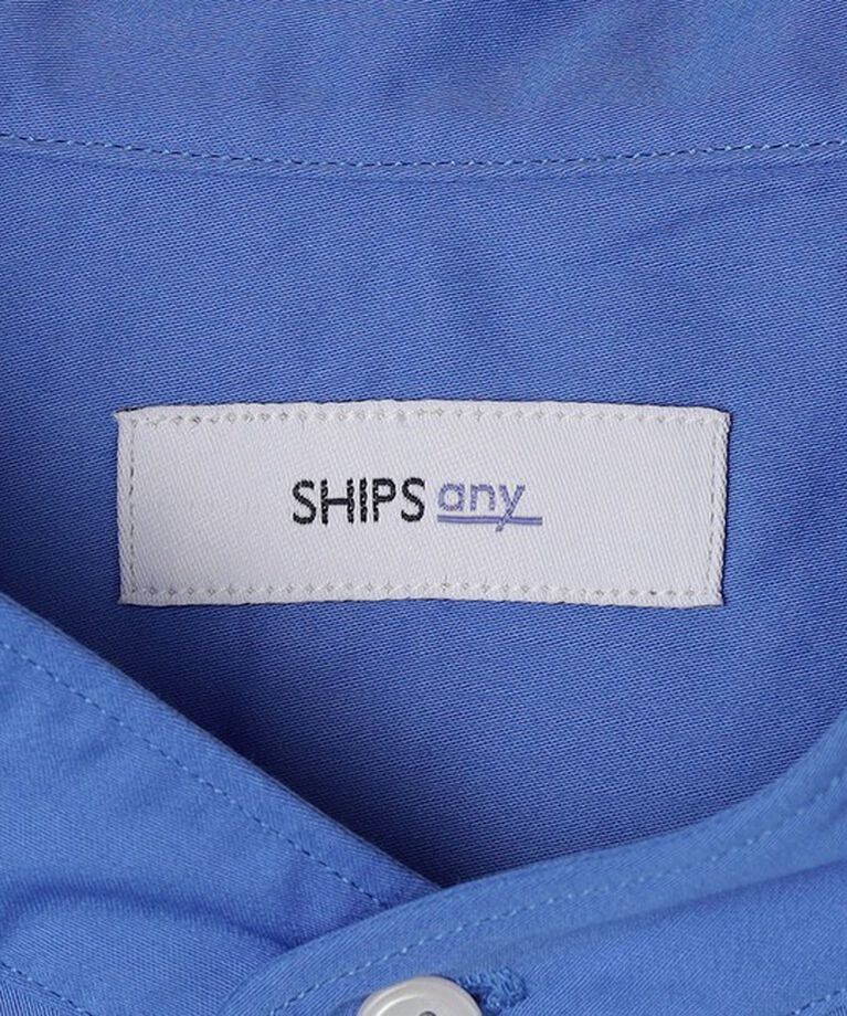 SHIPS any「SHIPS any: ストライプ / ソリッド リラックス バンドカラー シャツ 25SS◇」|シャツ・ブラウス|
