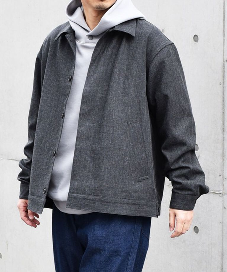 SHIPS any「SHIPS any: 〈手洗い可能〉 ショート ブルゾン 24FW◇」|ブルゾン・スタジャン|ダークグレー