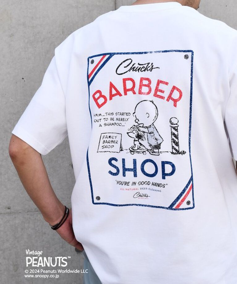 SHIPS any「SHIPS any: SNOOPY コラボ カルチャー グラフィック バック プリント Tシャツ◆」|Tシャツ・カットソー|ライトホワイト