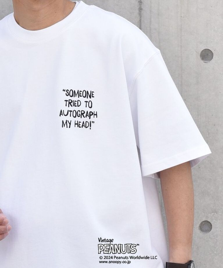 SHIPS any「SHIPS any: SNOOPY コラボ カルチャー グラフィック バック プリント Tシャツ◆」|Tシャツ・カットソー|