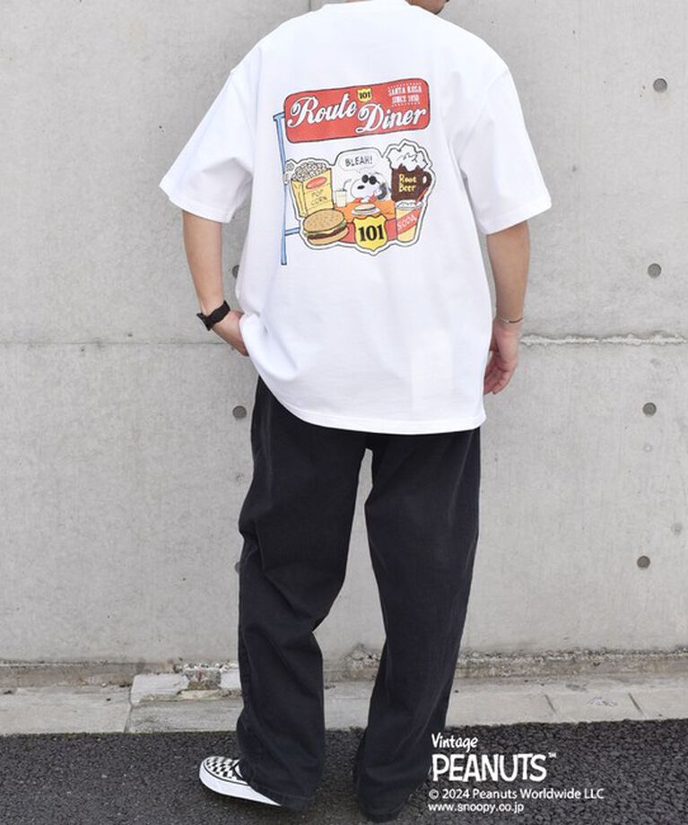 SHIPS any「SHIPS any: SNOOPY コラボ カルチャー グラフィック バック プリント Tシャツ◆」|Tシャツ・カットソー|