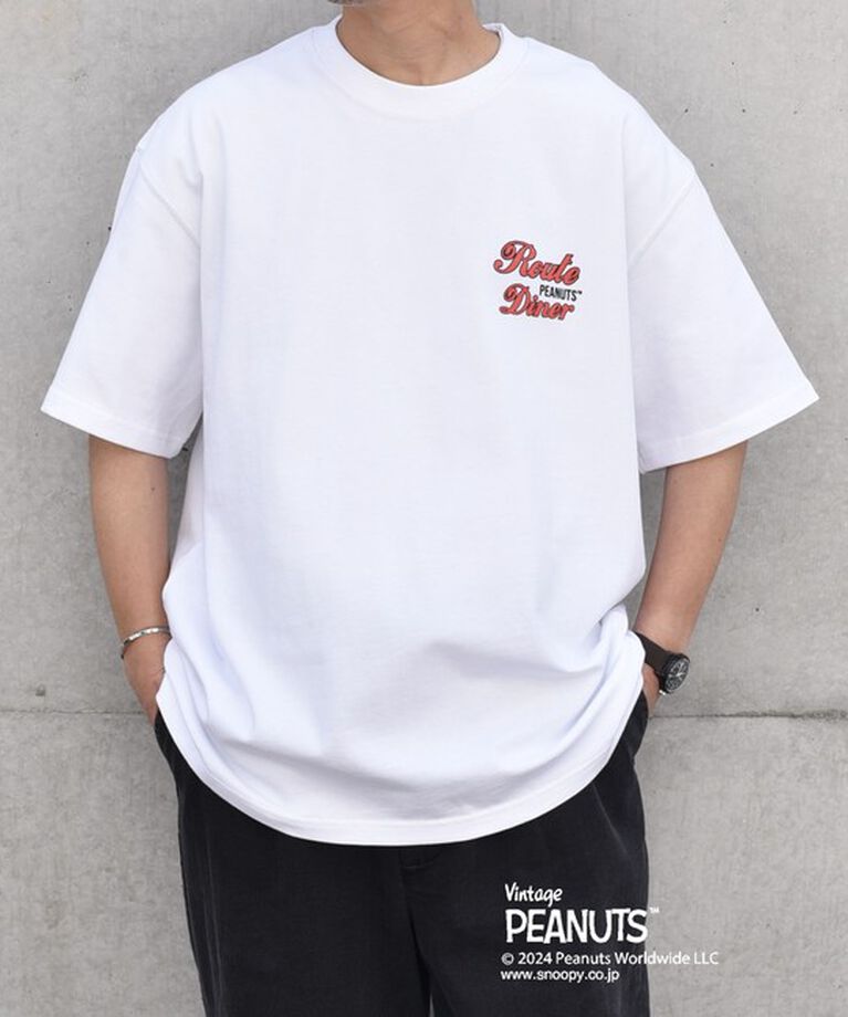 SHIPS any「SHIPS any: SNOOPY コラボ カルチャー グラフィック バック プリント Tシャツ◆」|Tシャツ・カットソー|