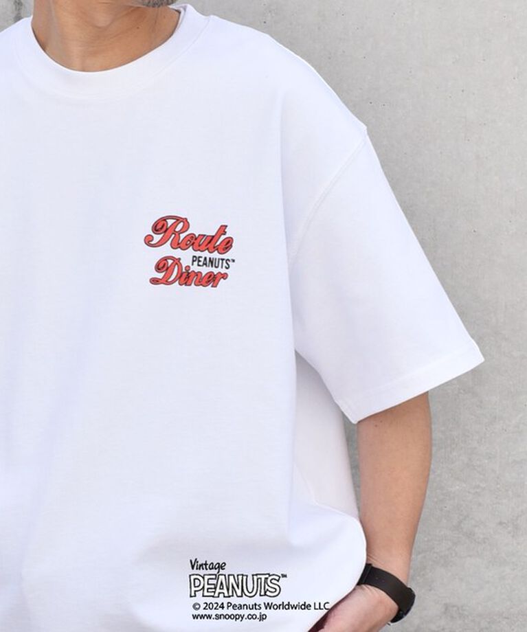 SHIPS any「SHIPS any: SNOOPY コラボ カルチャー グラフィック バック プリント Tシャツ◆」|Tシャツ・カットソー|