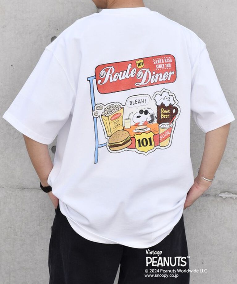 SHIPS any「SHIPS any: SNOOPY コラボ カルチャー グラフィック バック プリント Tシャツ◆」|Tシャツ・カットソー|