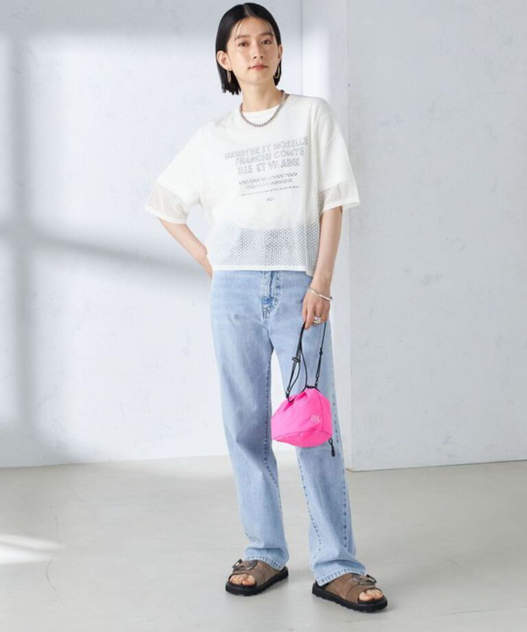 SHIPS for women「〈手洗い可能〉メッシュ編 半袖 ニット プルオーバー」|ニット・セーター|