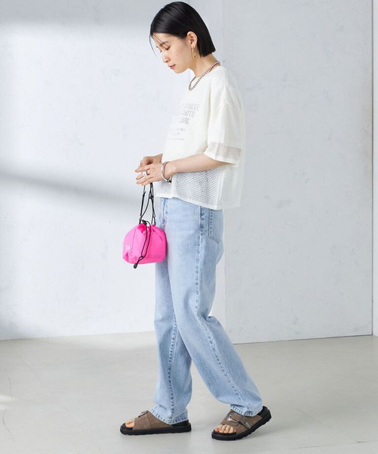 SHIPS for women「〈手洗い可能〉メッシュ編 半袖 ニット プルオーバー」|ニット・セーター|