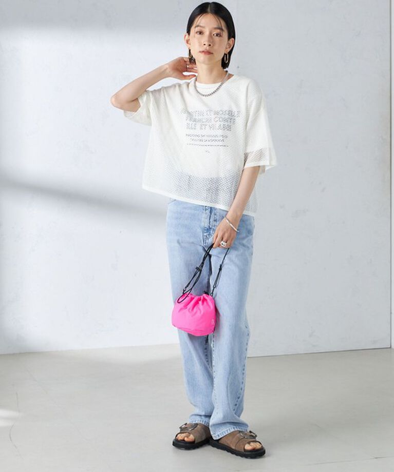 SHIPS for women「〈手洗い可能〉メッシュ編 半袖 ニット プルオーバー」|ニット・セーター|