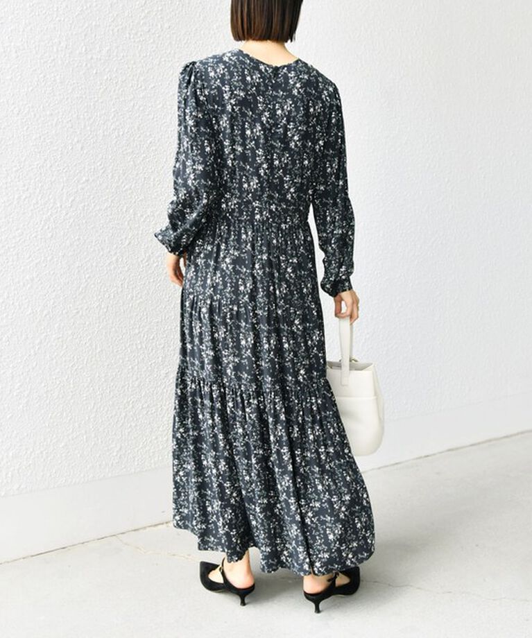 SHIPS for women「ボタニカル・ドット プリント ワンピース」|ワンピース|