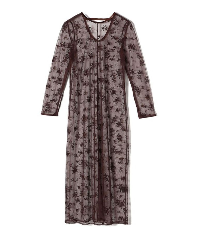 SHIPS for women「〈結婚式・パーティ〉kaene:フロッキー レース ポリエステルベロア 2WAY ドレス」|ワンピース|