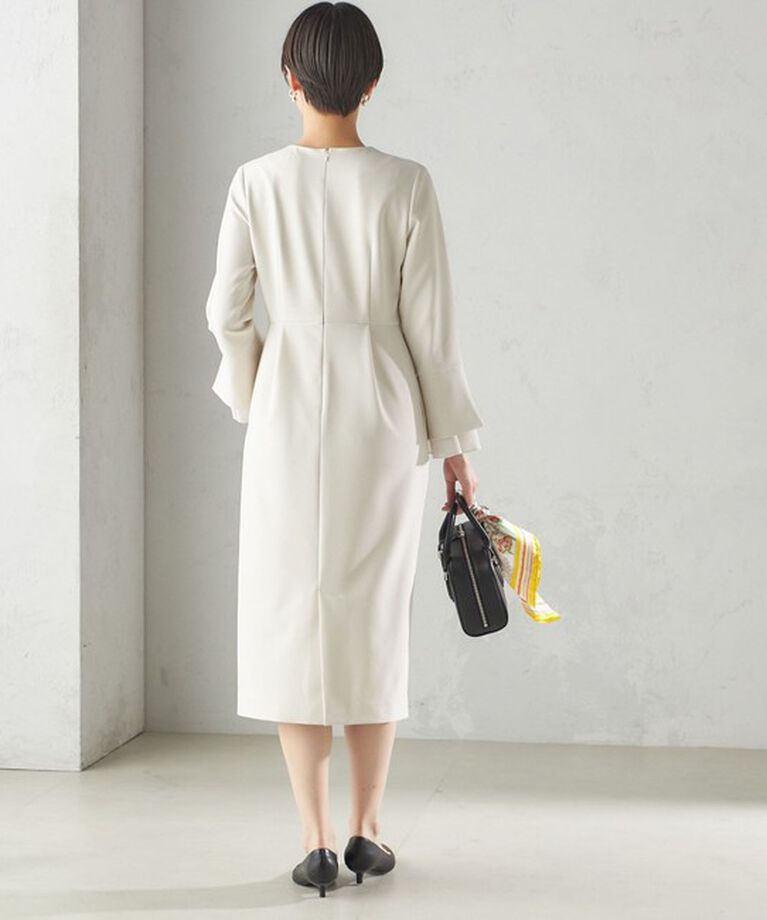 SHIPS for women「〈セレモニー対応可〉重ね着 デザイン ダブル クロス ワンピース」|ワンピース|