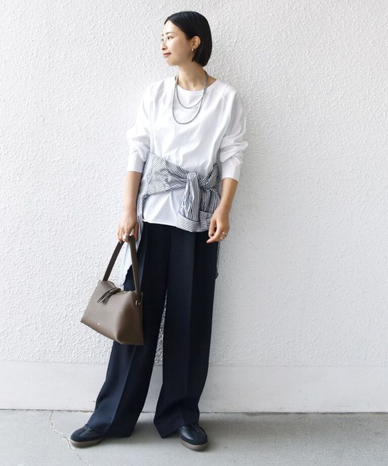 SHIPS for women「〈手洗い可能〉ベースボール TEE」|Tシャツ・カットソー|