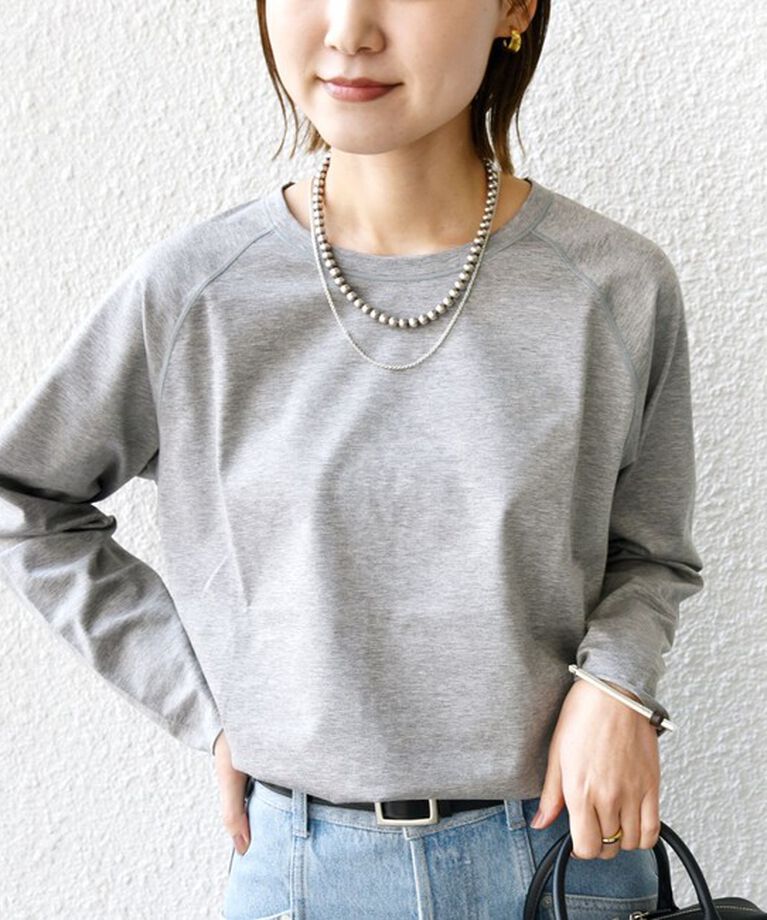 SHIPS for women「〈手洗い可能〉ベースボール TEE」|Tシャツ・カットソー|