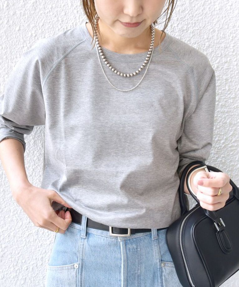 SHIPS for women「〈手洗い可能〉ベースボール TEE」|Tシャツ・カットソー|