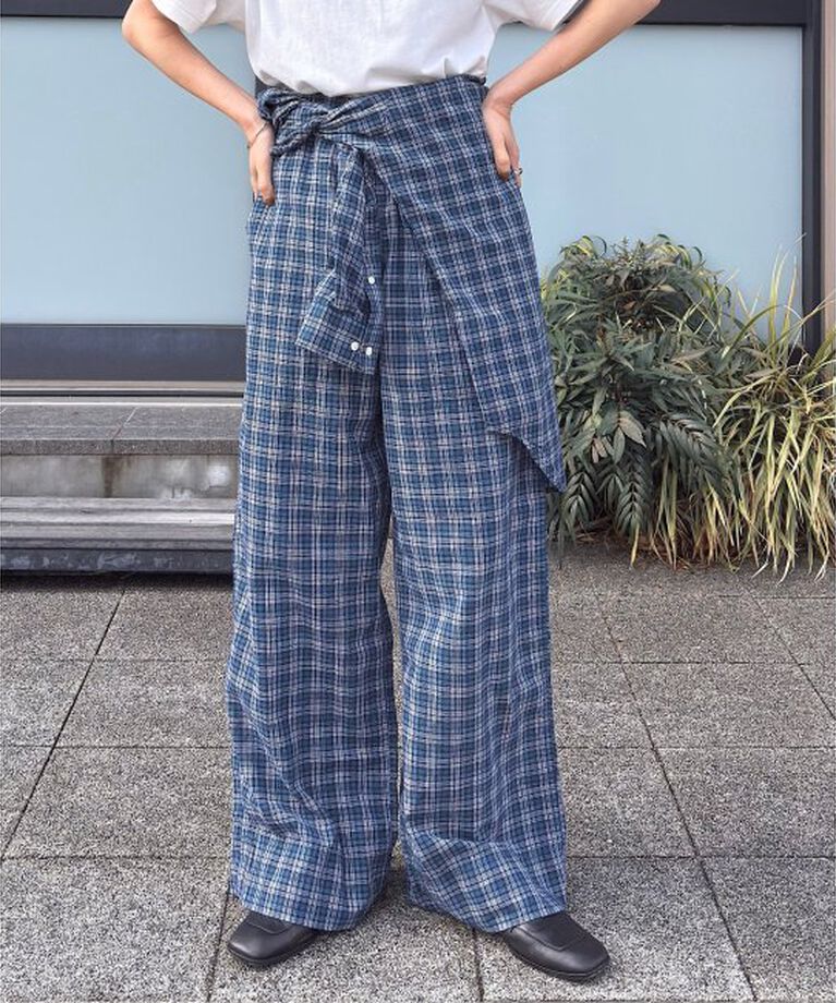 OUTDOOR PRODUCTS Usual Things「アソート柄イージーパンツ pajamas pants セットアップ対応」|その他|ネイビー