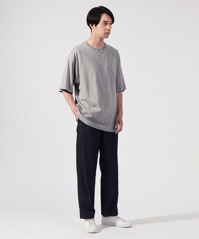 CABaN「CABaN コットン ドロップショルダークルーネックプルオーバー」|Tシャツ・カットソー|