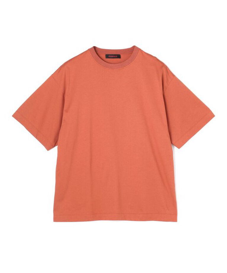 CABaN「CABaN コットン ドロップショルダークルーネックプルオーバー」|Tシャツ・カットソー|45 キャメル