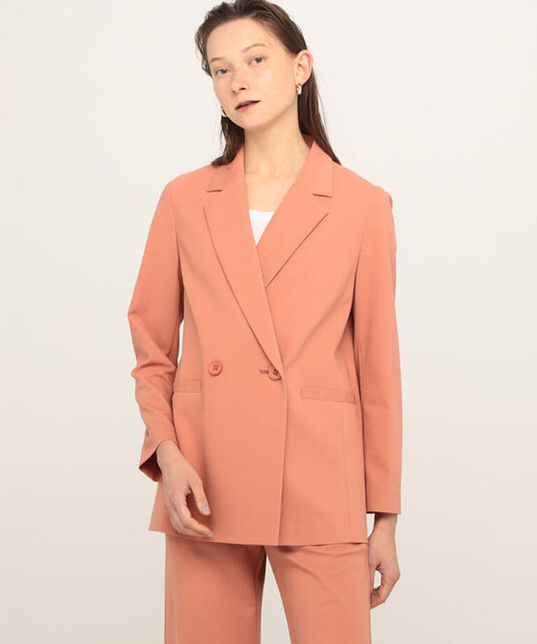 Ballsey「プレシャスモック ダブルブレストジャケット」|テーラードジャケット|29 オレンジ