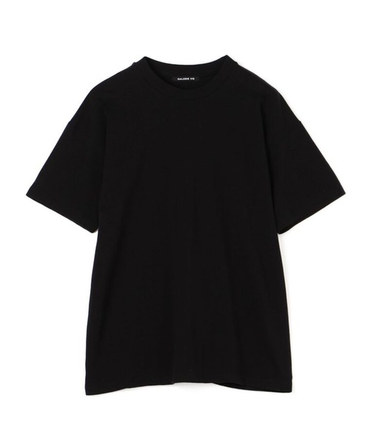 GALERIE VIE「コットンジャージー ハーフスリーブプルオーバー」|Tシャツ・カットソー|19 ブラック