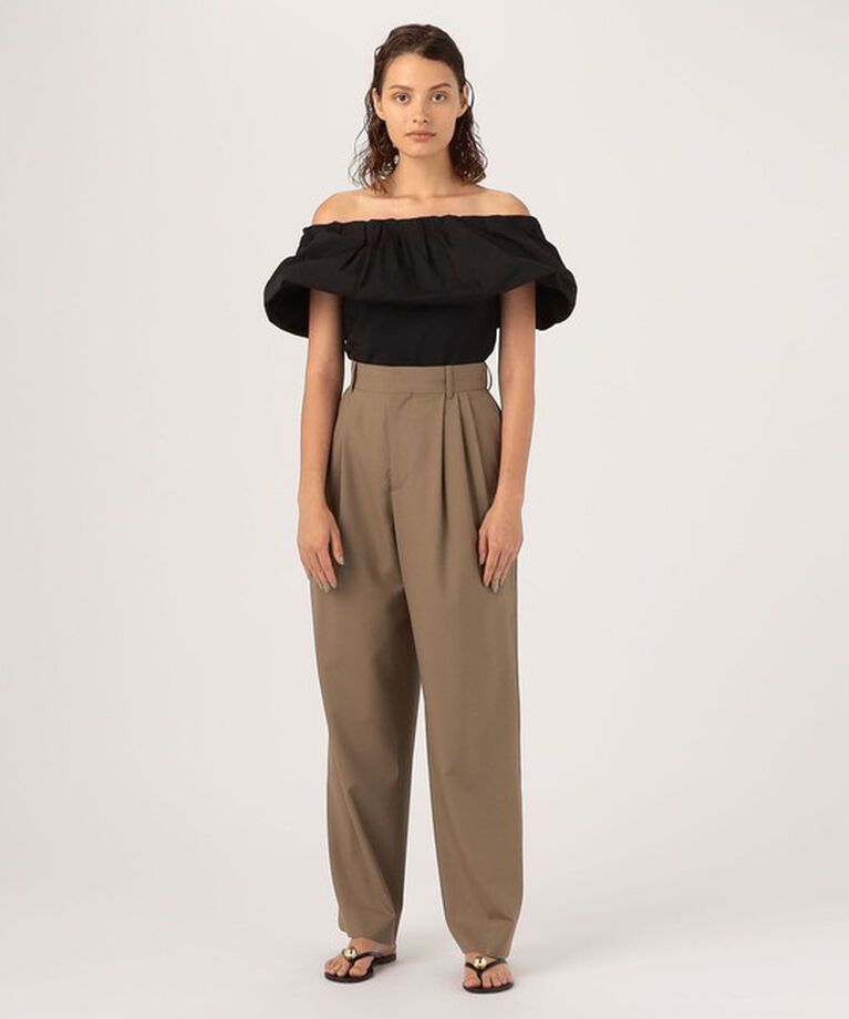 TOMORROWLAND BUYING WEAR「FLICKA ラッフルカラーブラウス」|シャツ・ブラウス|