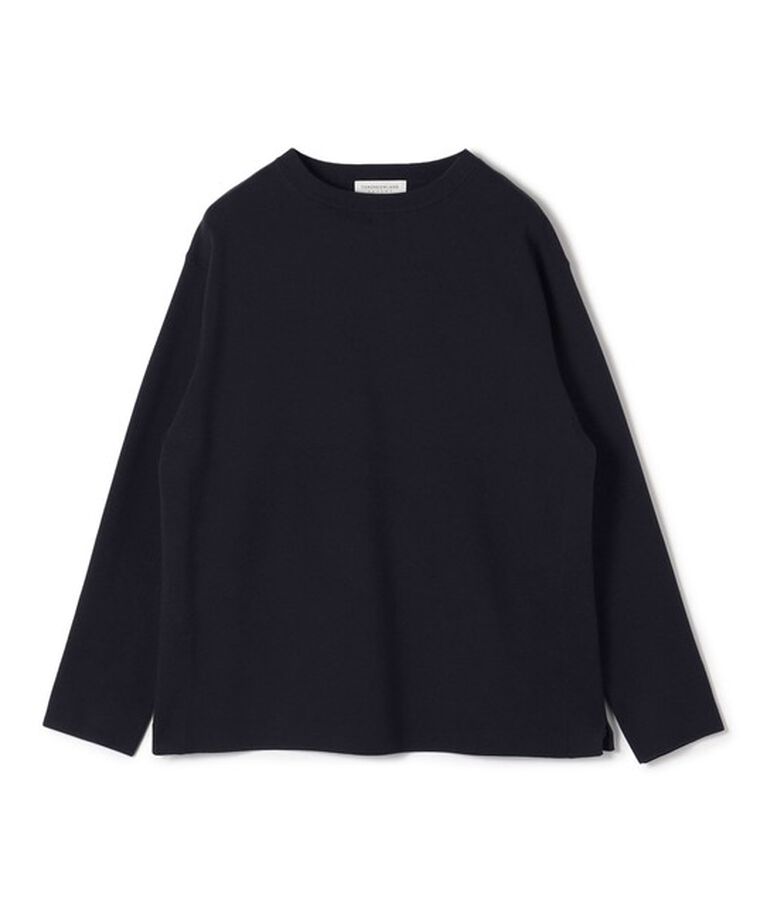TOMORROWLAND MENS「TOMORROWLAND TRICOT スビンコットン ニットバスクシャツ」|ニット・セーター|69 ネイビー
