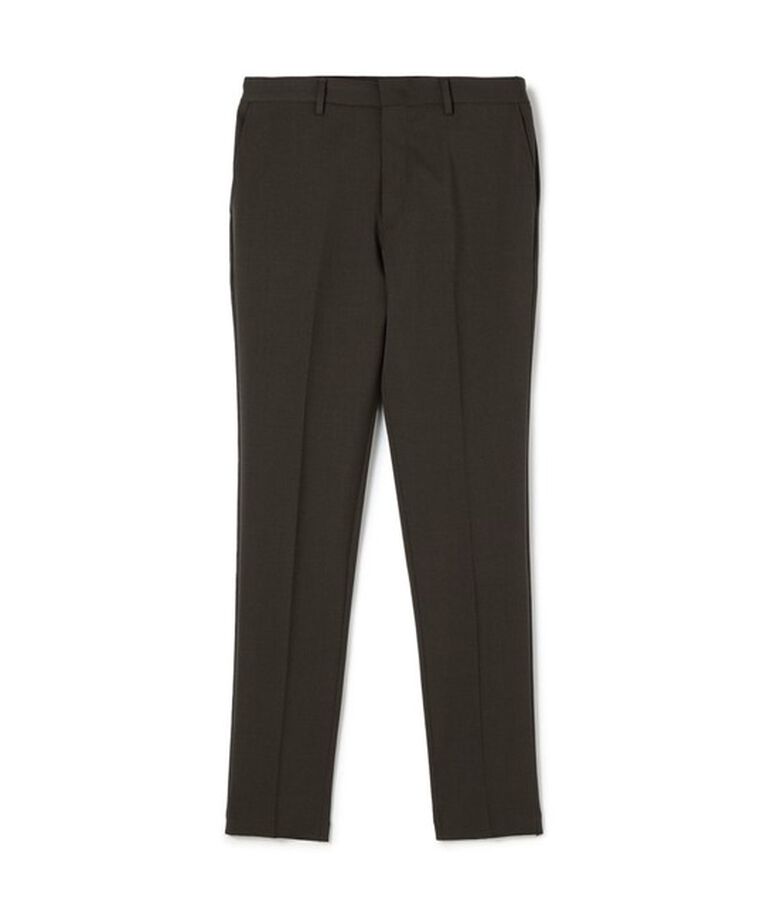 TOMORROWLAND MENS「ウールポリエステルギャバジン スリムスラックス」|スラックス|57 カーキ