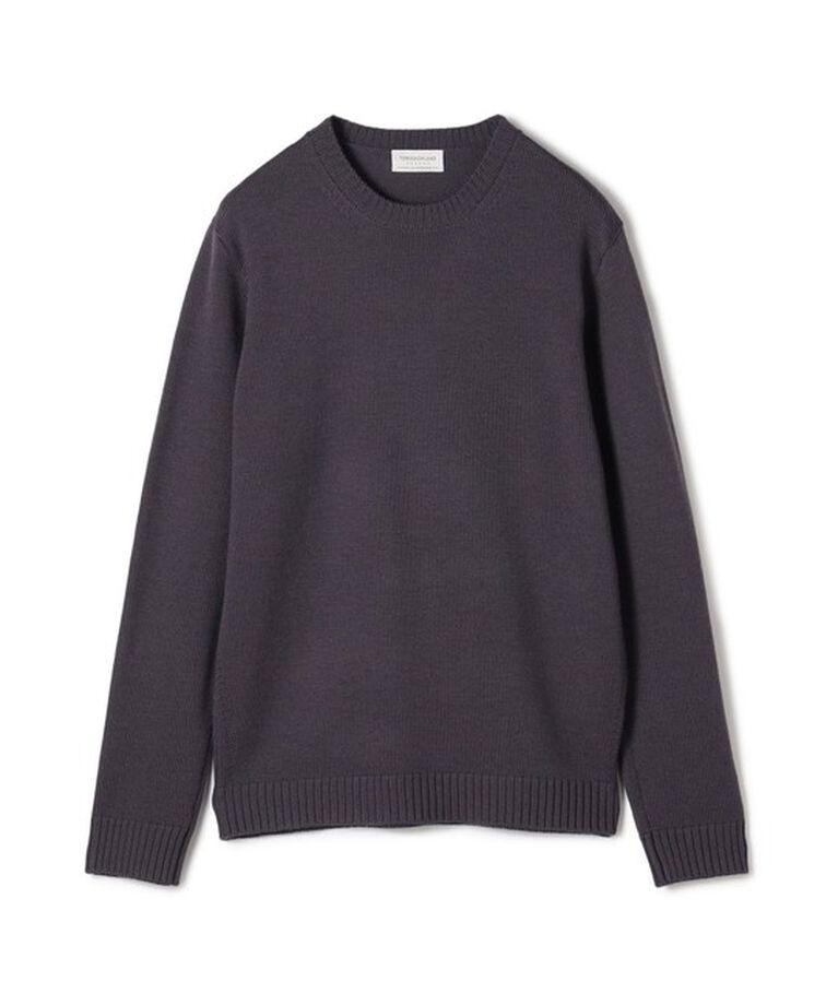 TOMORROWLAND MENS「TOMORROWLAND TRICOT メリノベーシック クルーネックプルオーバー」|ニット・セーター|17 チャコールグレー