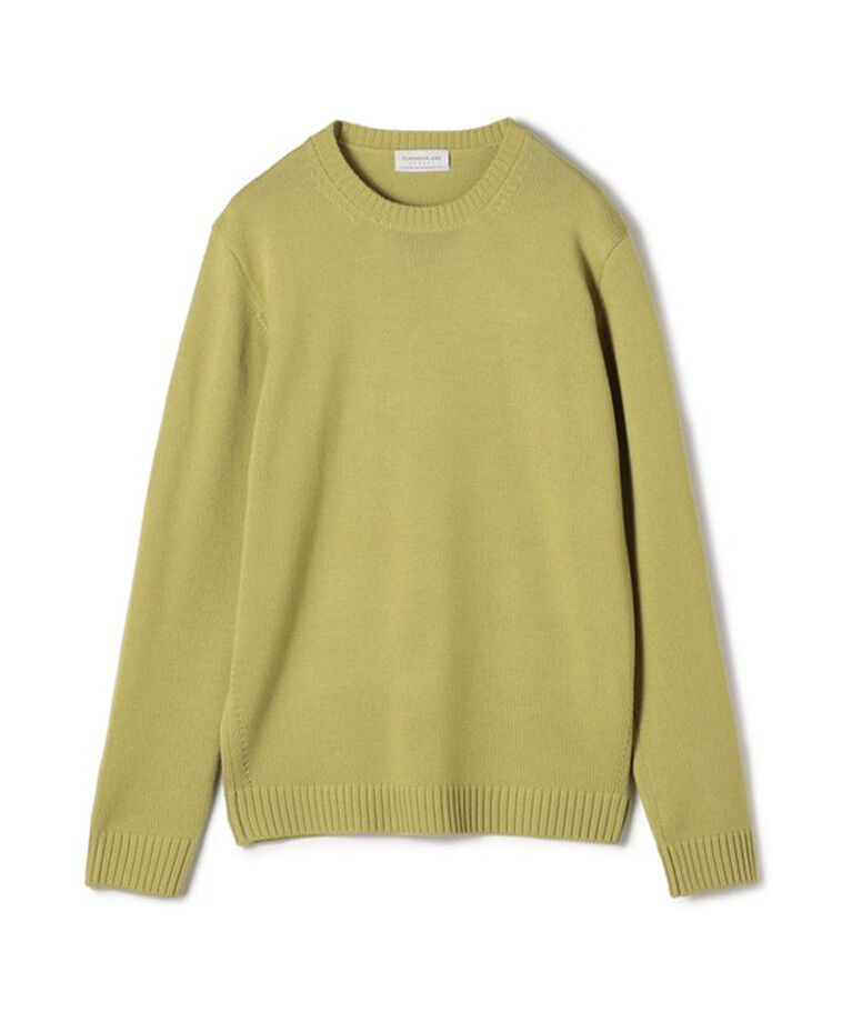 TOMORROWLAND MENS「TOMORROWLAND TRICOT メリノベーシック クルーネックプルオーバー」|ニット・セーター|25 イエロー